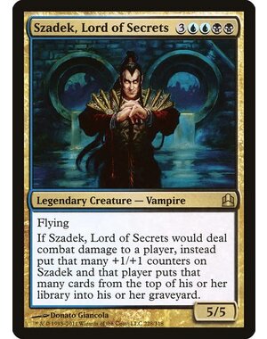 Magic: The Gathering Szadek, Lord of Secrets (228) Moderately Played