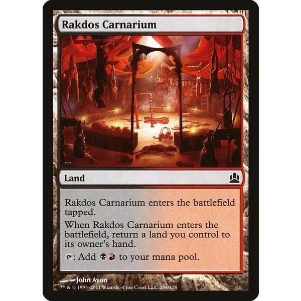 Magic: The Gathering Rakdos Carnarium (284) Moderately Played