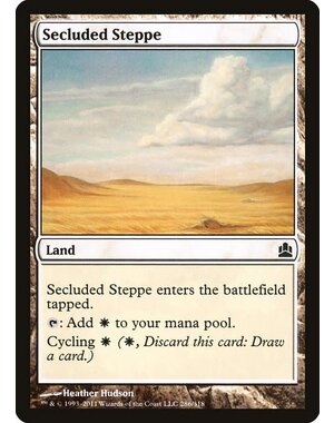 Magic: The Gathering Secluded Steppe (286) Lightly Played