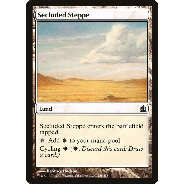 Magic: The Gathering Secluded Steppe (286) Lightly Played