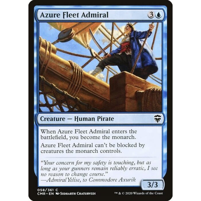 Magic: The Gathering Azure Fleet Admiral (058) Near Mint