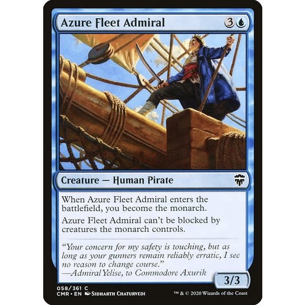 Magic: The Gathering Azure Fleet Admiral (058) Near Mint Foil