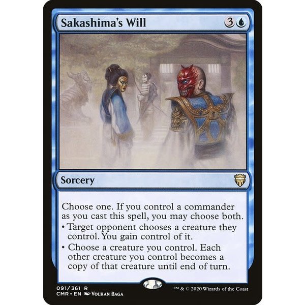 Magic: The Gathering Sakashima's Will (091) Lightly Played