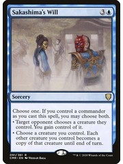 Magic: The Gathering Sakashima's Will (091) Near Mint