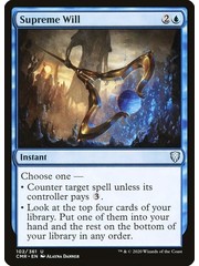 Magic: The Gathering Supreme Will (102) Near Mint