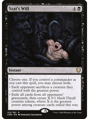 Magic: The Gathering Szat's Will (152) Near Mint