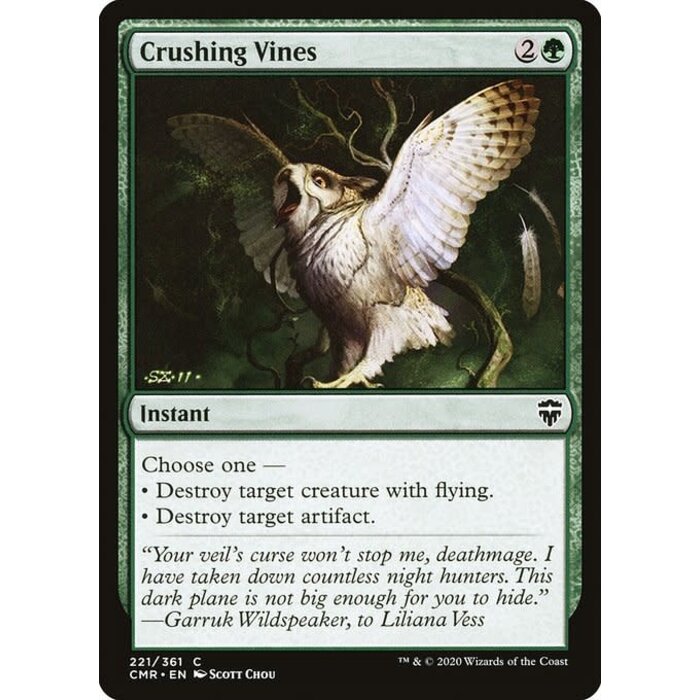 Magic: The Gathering Crushing Vines (221) Near Mint