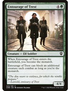 Magic: The Gathering Entourage of Trest (224) Near Mint Foil