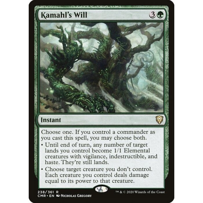 Magic: The Gathering Kamahl's Will (238) Near Mint