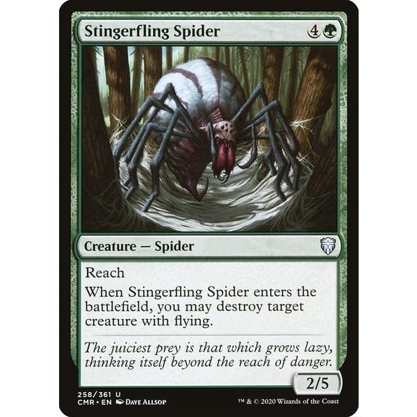 Magic: The Gathering Stingerfling Spider (258) Lightly Played Foil