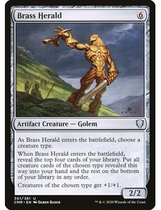 Magic: The Gathering Brass Herald (301) Near Mint Foil