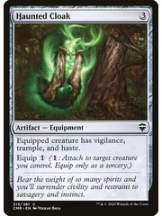 Magic: The Gathering Haunted Cloak (313) Near Mint