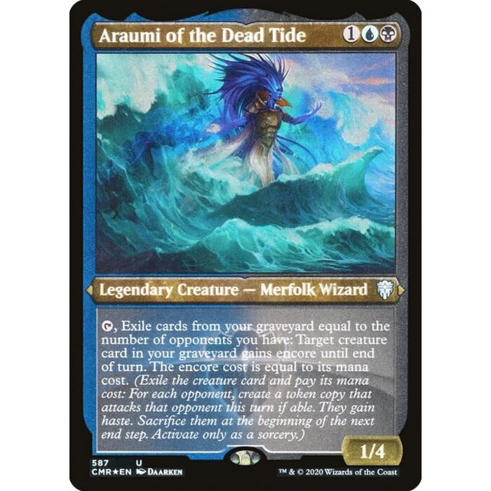 Magic: The Gathering Araumi of the Dead Tide (Foil Etched) (587) Near Mint Foil