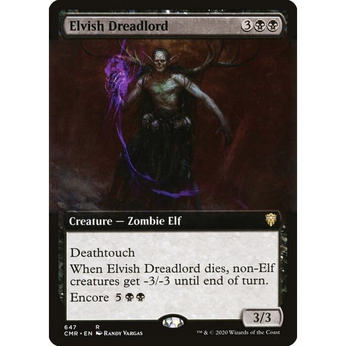 Magic: The Gathering Elvish Dreadlord (Extended Art) (647) Near Mint