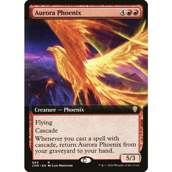 Magic: The Gathering Aurora Phoenix (Extended Art) (660) Lightly Played Foil