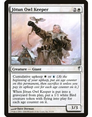 Magic: The Gathering Jotun Owl Keeper (009) Moderately Played