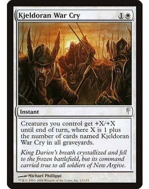 Magic: The Gathering Kjeldoran War Cry (013) Damaged