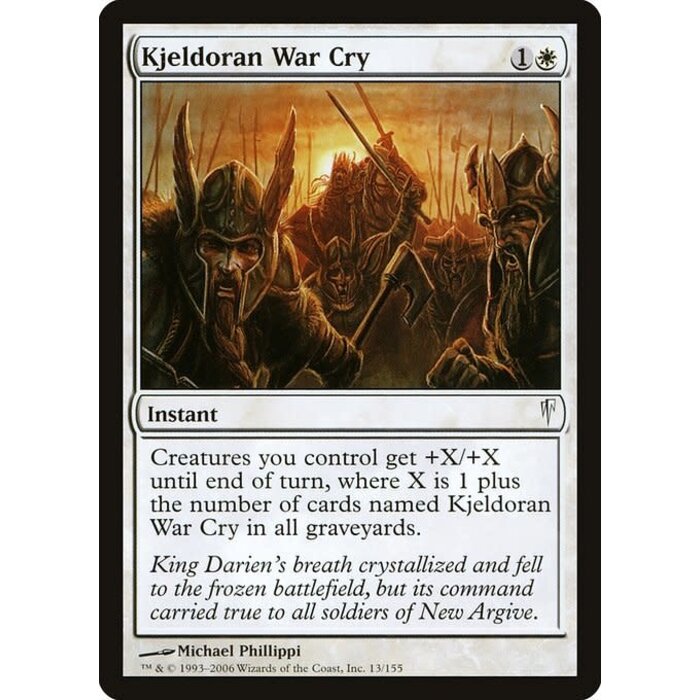 Magic: The Gathering Kjeldoran War Cry (013) Damaged