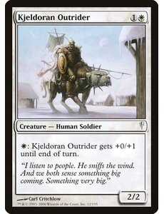 Magic: The Gathering Kjeldoran Outrider (012) Moderately Played