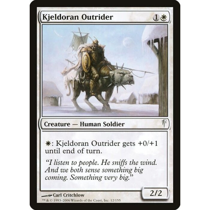 Magic: The Gathering Kjeldoran Outrider (012) Moderately Played