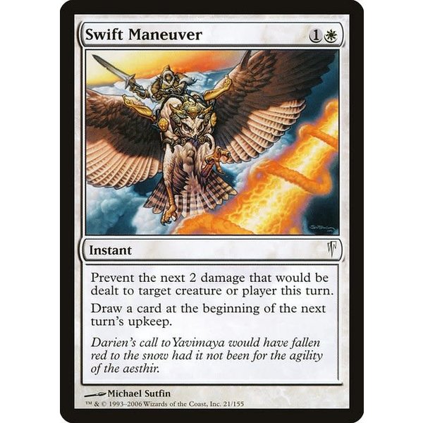 Magic: The Gathering Swift Maneuver (021) Moderately Played Foil
