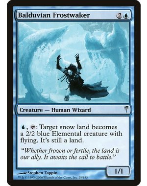 Magic: The Gathering Balduvian Frostwaker (028) Heavily Played