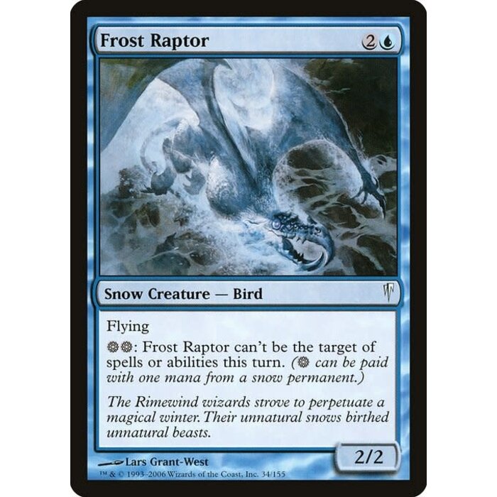 Magic: The Gathering Frost Raptor (034) Damaged