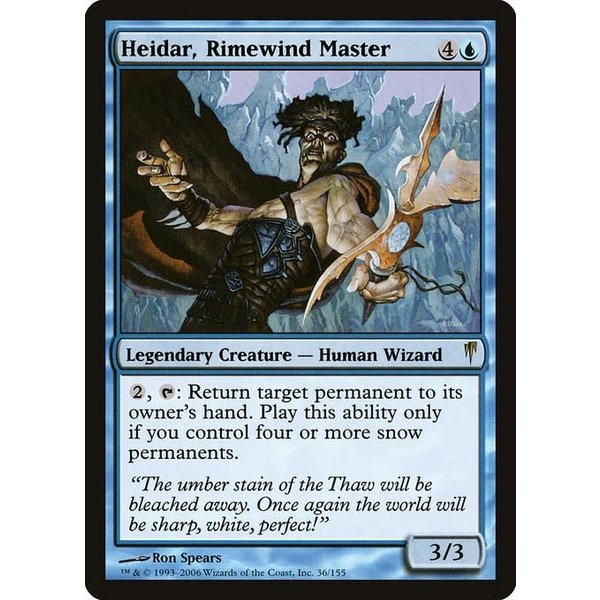 Magic: The Gathering Heidar, Rimewind Master (036) Heavily Played
