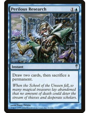 Magic: The Gathering Perilous Research (041) Moderately Played
