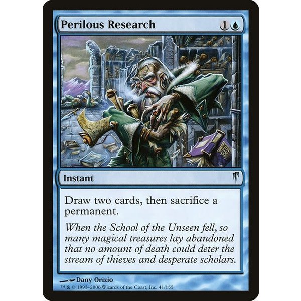 Magic: The Gathering Perilous Research (041) Moderately Played