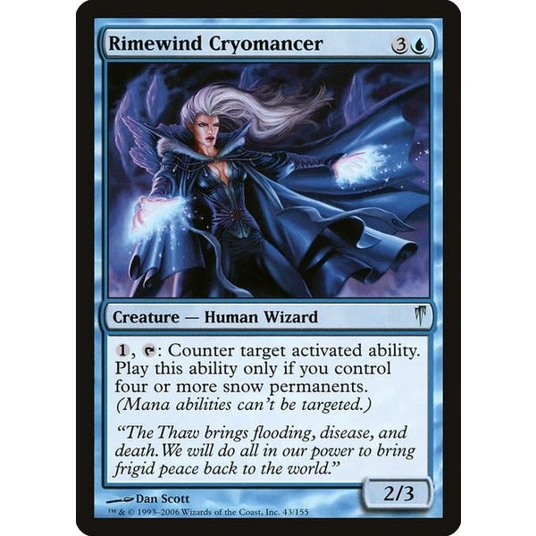 Magic: The Gathering Rimewind Cryomancer (043) Heavily Played