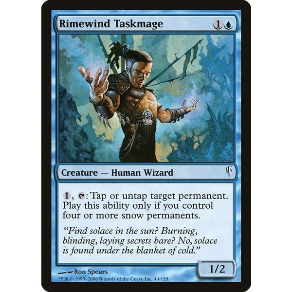 Magic: The Gathering Rimewind Taskmage (044) Heavily Played