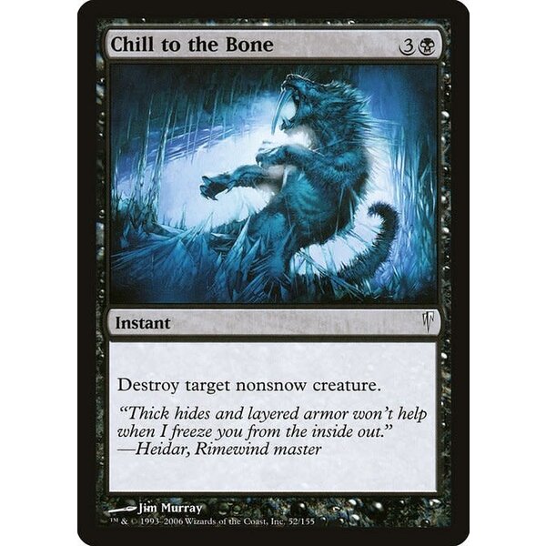 Magic: The Gathering Chill to the Bone (052) Heavily Played