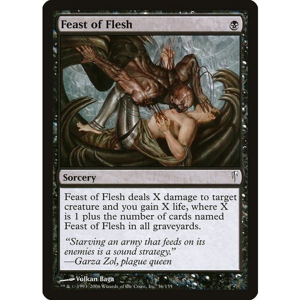 Magic: The Gathering Feast of Flesh (056) Damaged