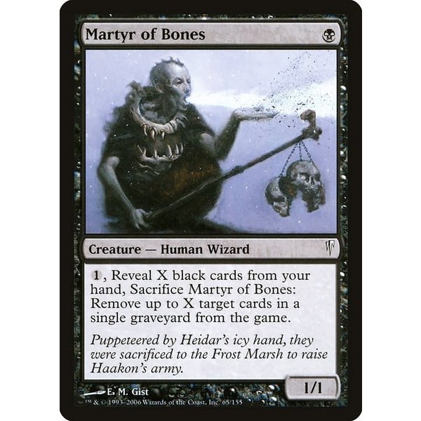 Magic: The Gathering Martyr of Bones (065) Moderately Played