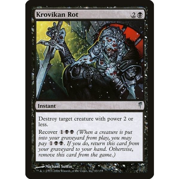 Magic: The Gathering Krovikan Rot (063) Moderately Played