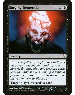 Magic: The Gathering Surging Dementia (072) Damaged