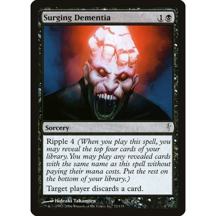 Magic: The Gathering Surging Dementia (072) Damaged