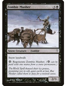 Magic: The Gathering Zombie Musher (075) Heavily Played Foil