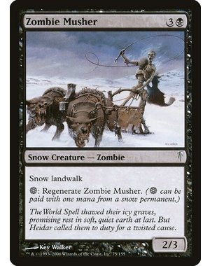 Magic: The Gathering Zombie Musher (075) Heavily Played Foil