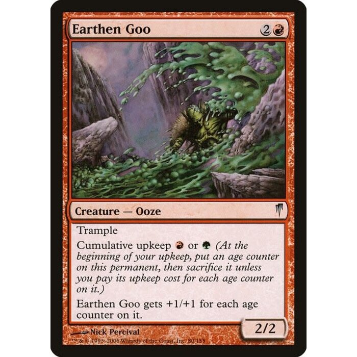 Magic: The Gathering Earthen Goo (080) Heavily Played