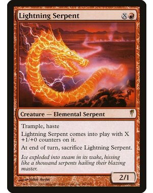 Magic: The Gathering Lightning Serpent (088) Heavily Played