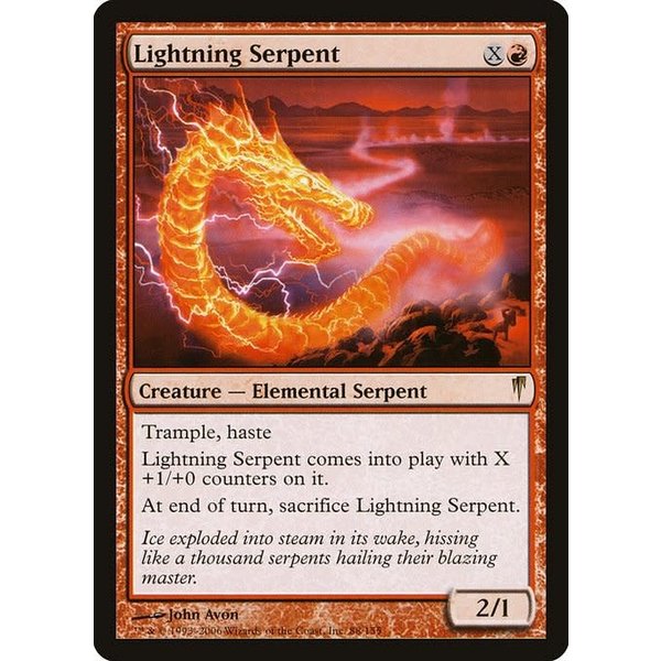 Magic: The Gathering Lightning Serpent (088) Heavily Played