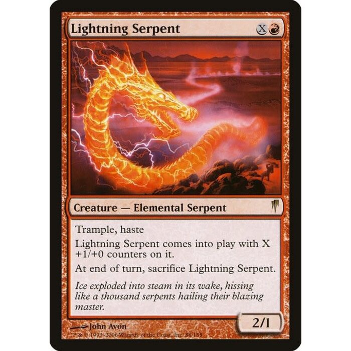 Magic: The Gathering Lightning Serpent (088) Heavily Played