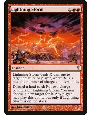 Magic: The Gathering Lightning Storm (089) Moderately Played