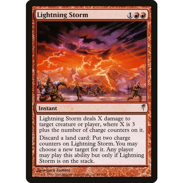 Magic: The Gathering Lightning Storm (089) Moderately Played