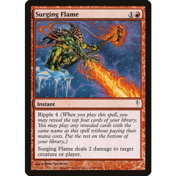 Magic: The Gathering Surging Flame (099) Moderately Played