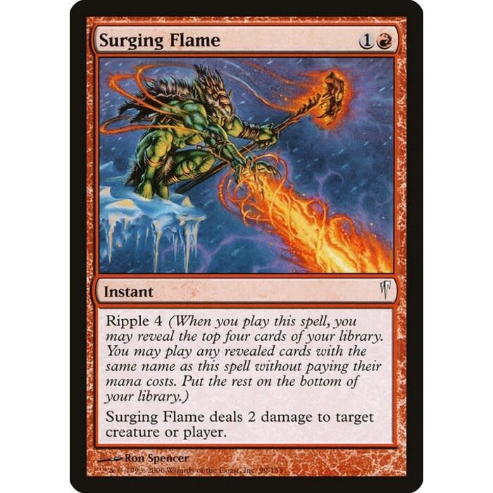 Magic: The Gathering Surging Flame (099) Moderately Played
