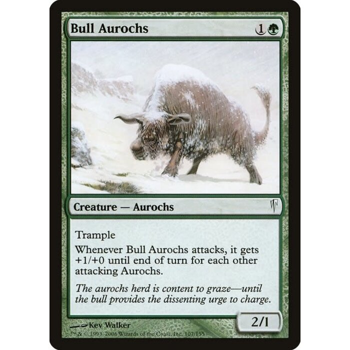 Magic: The Gathering Bull Aurochs (107) Moderately Played