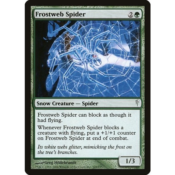 Magic: The Gathering Frostweb Spider (109) Moderately Played